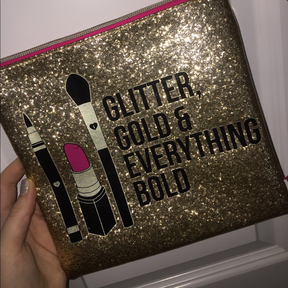 Gold Makeup Bag!!