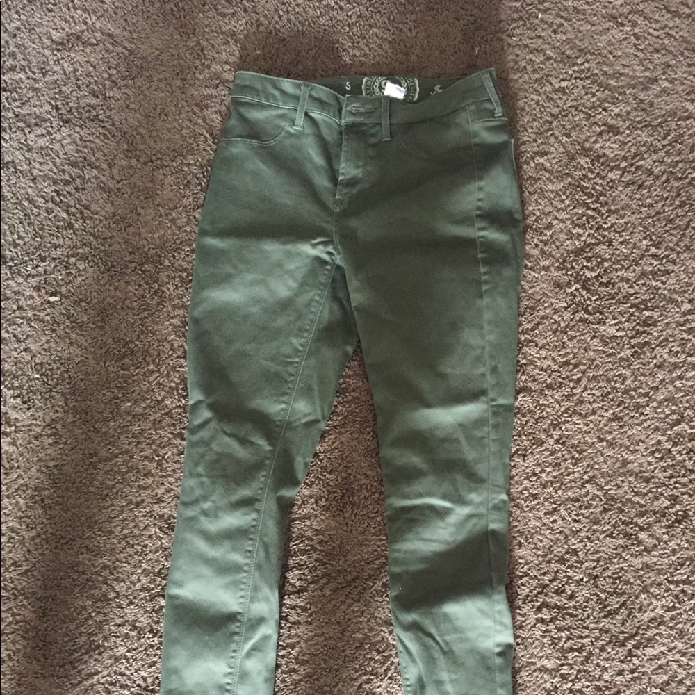Green jeggings
