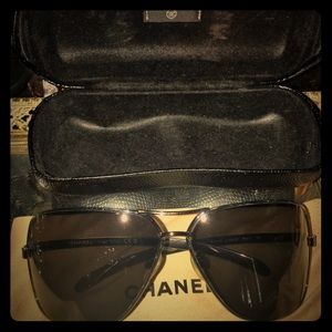 CHANEL aviator sunglasses
