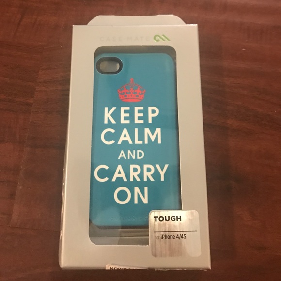 Keep Calm and Carry On IPhone Case - Picture 1 of 2