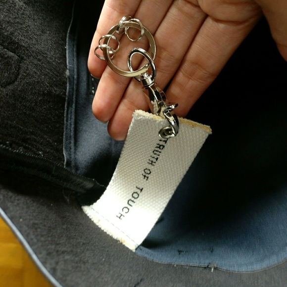 Silver Champagne Faux Leather Tote Bag - Picture 5 of 6