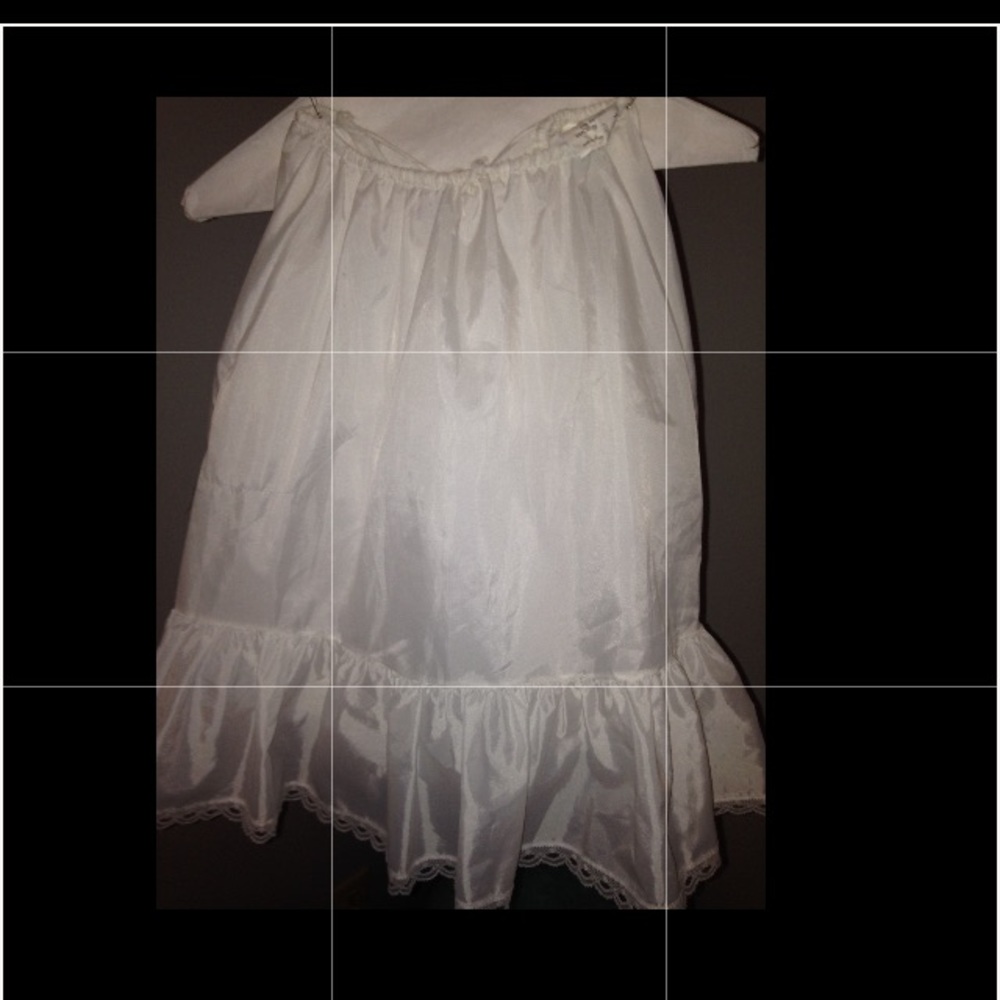Girls 3/6 crenoline from Davids bridal.