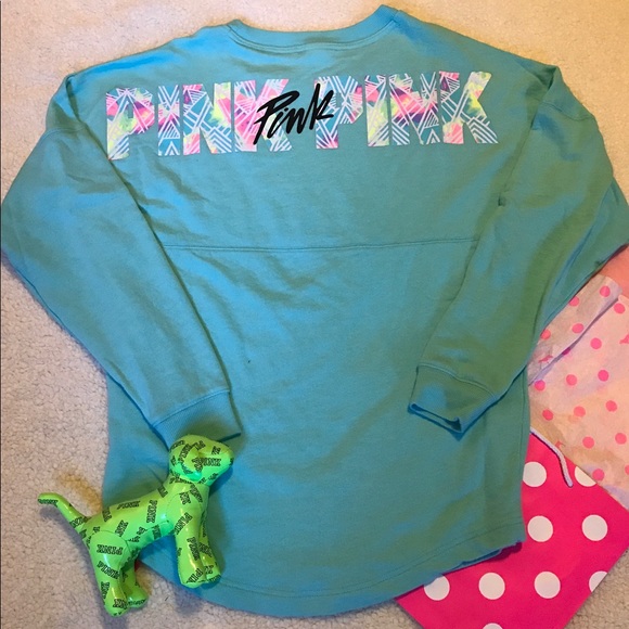 PINK Victoria's Secret Tops - Victoria's Secret PINK Varsity Crew