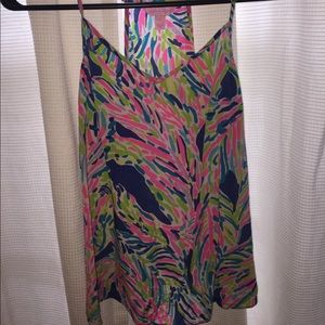 Coral Patterned Lily Top