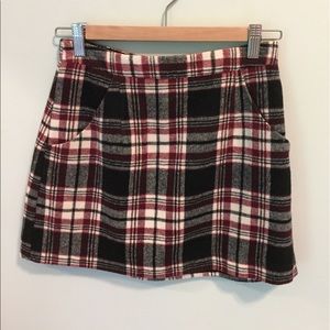 Plaid Mini Skirt