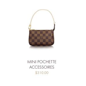 AUTHENTIC Louis Vuitton mini pochette accessoires