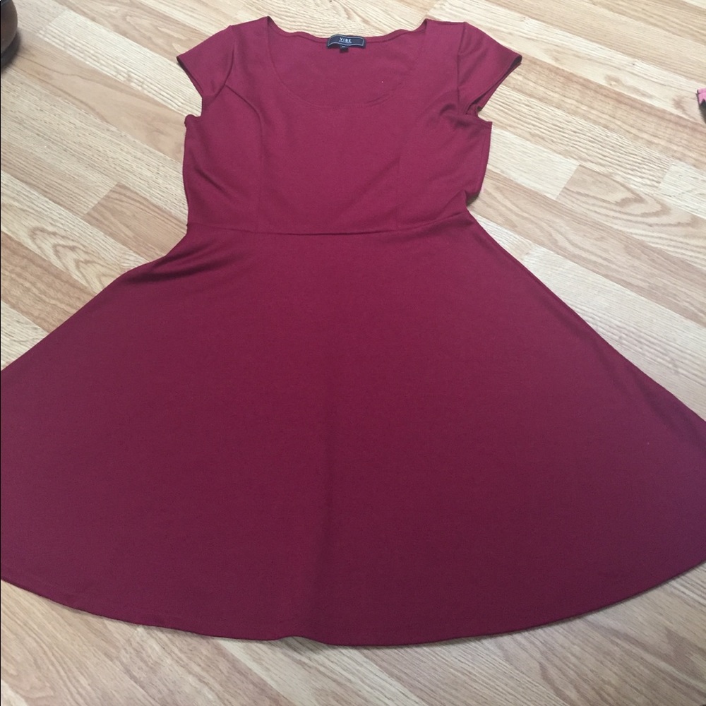 Burgundy short dress