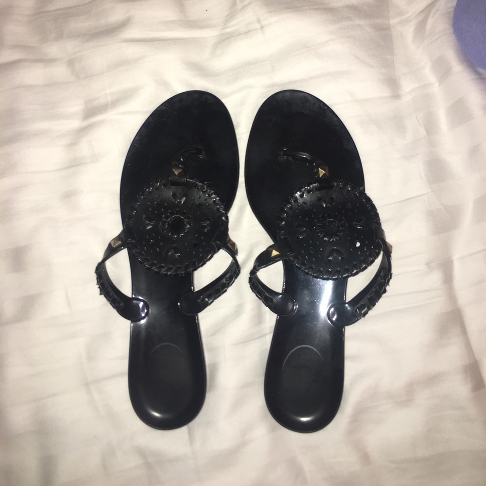 Black Jelly Jack Rogers