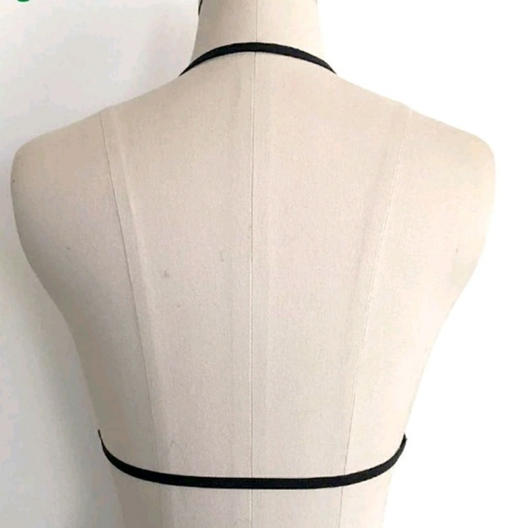 SEXY BLACK UNDERWEAR HALTER TOP! - Picture 3 of 7