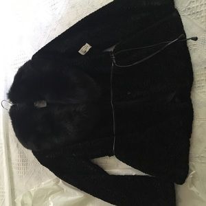 Faux fur Harrah’s Atlantic City black Coat