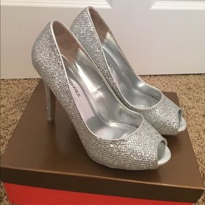 Silver Sparkly Heels