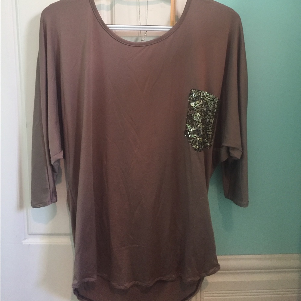 Suuuppaa soft!! Mocha colored tunic