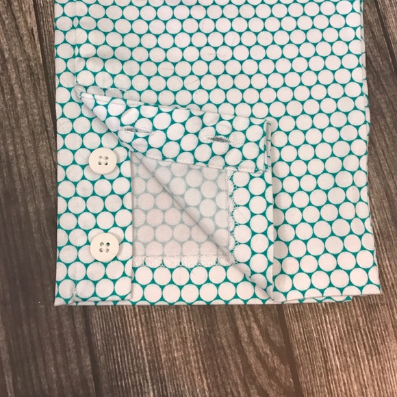 Tribal Teal Patterned Slim Leg Pant - Picture 4 of 5