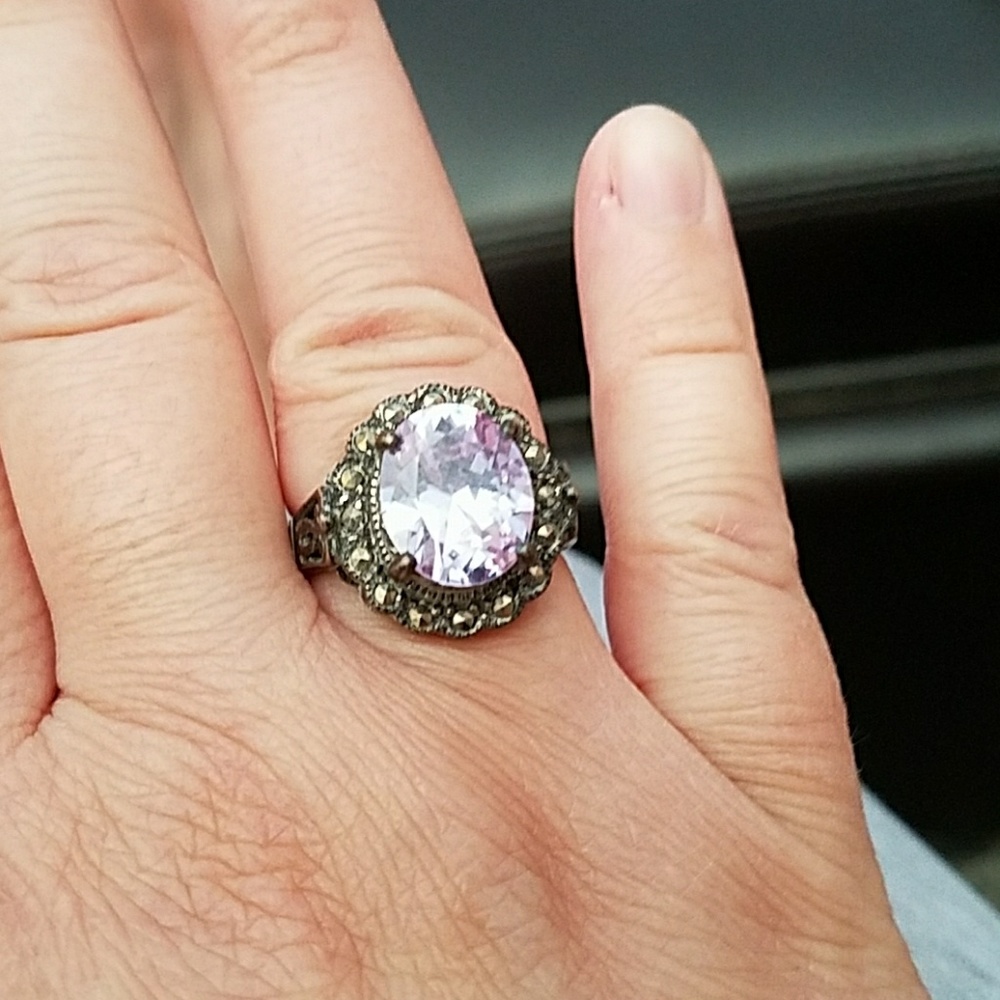 Vintage looking 925 silver ring
