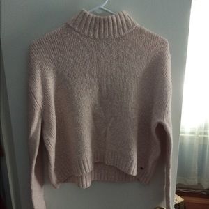 Cropped Turtleneck light pink Sweater