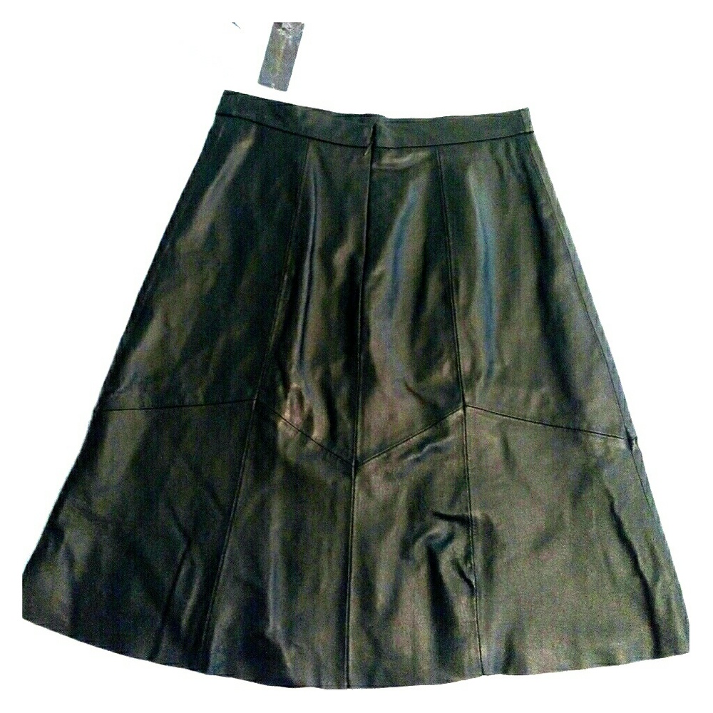 New black leather skirt size 4