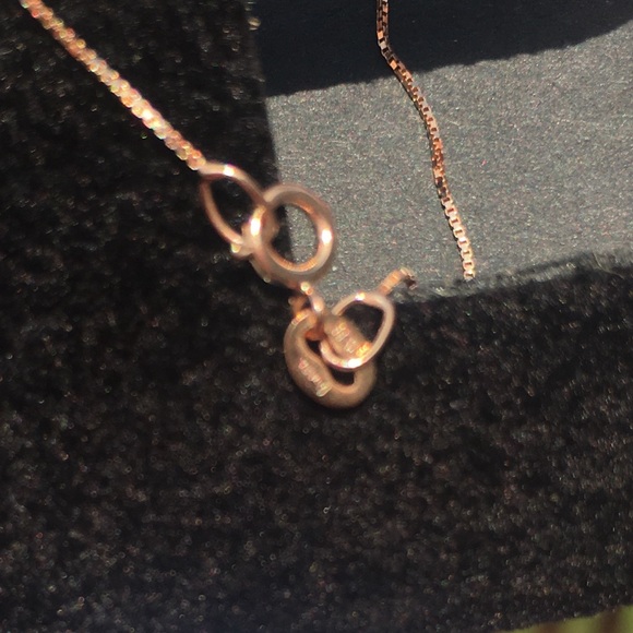 ⭐️ 1.0 Ct Princess Diamond 14K Gold 16” Necklace - Picture 5 of 7