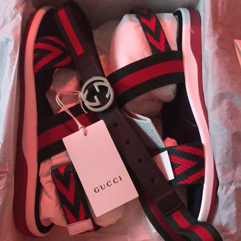 Boys/Girls Gucci Sandals And Belt
