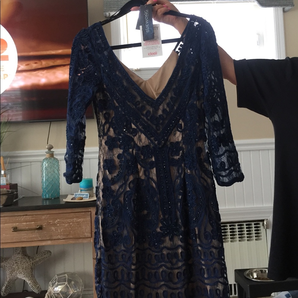 Navy Lace Dress
