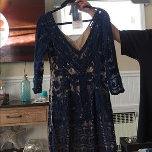 Navy Lace Dress