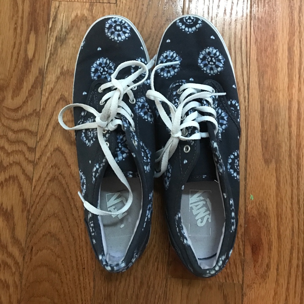 Navy Vans Sneakers Size 9