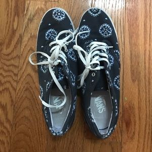 Navy Vans Sneakers Size 9