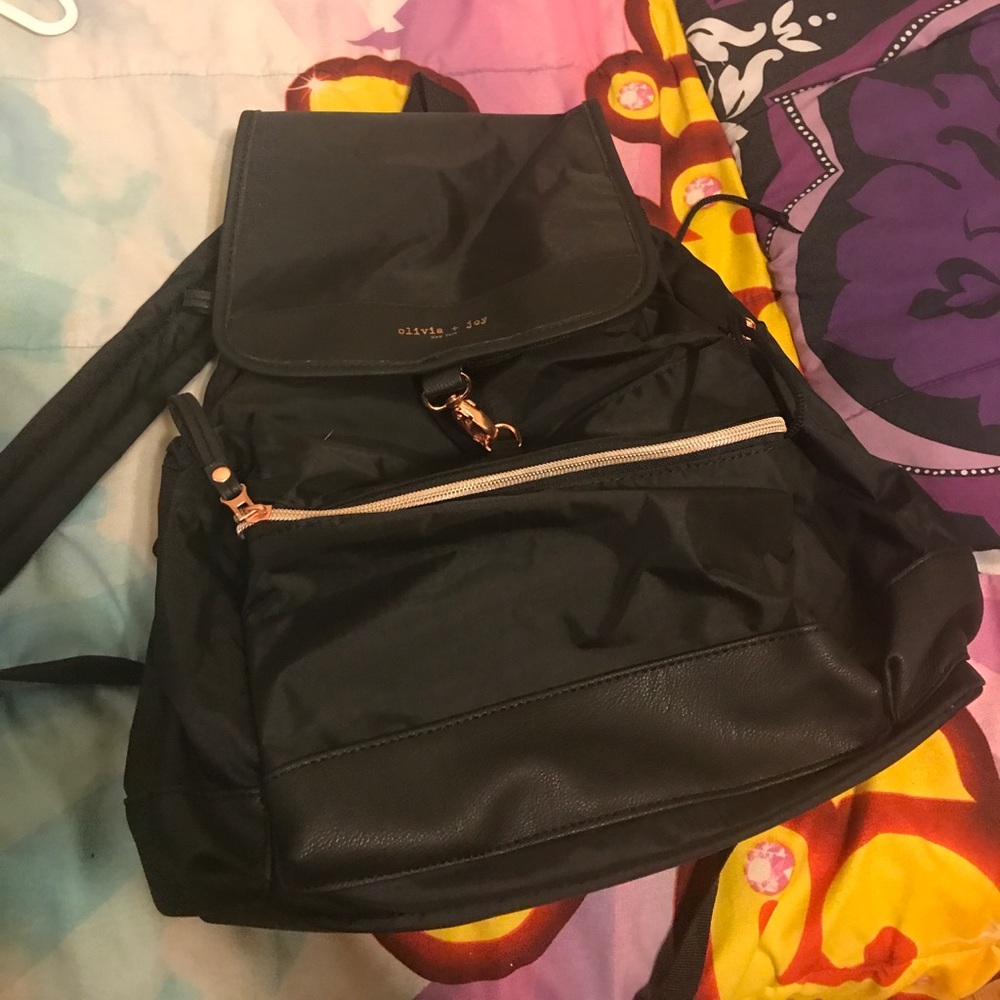 Olivia + joy rose gold bookbag