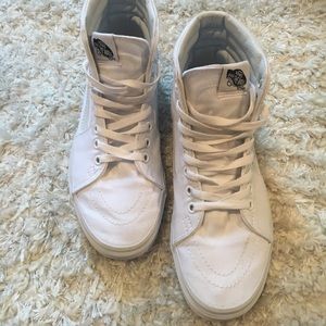 White high top vans