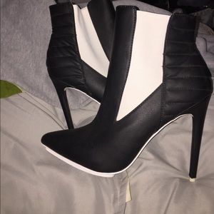 High heeled booties