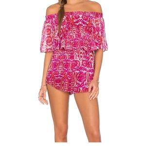 Show me your Mumu Rosarita Romper PomegranatePunch