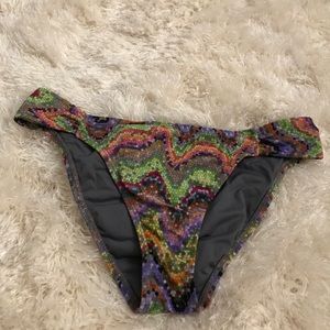 Multi-colored bathing suit bottoms