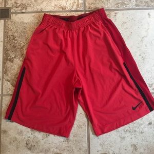 Nike Dri-Fit Red Shorts (S)