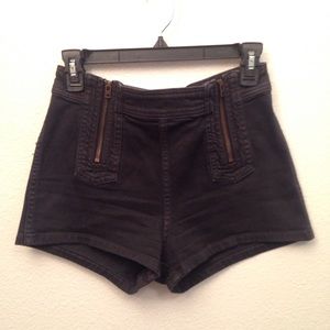Free People Dark Denim Shorts