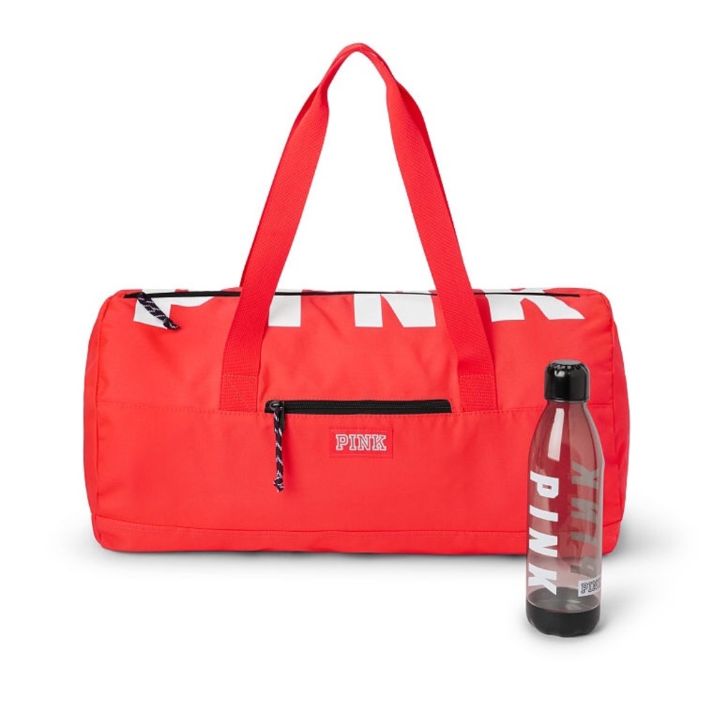 NWT VSPINK duffle bag & water bottle