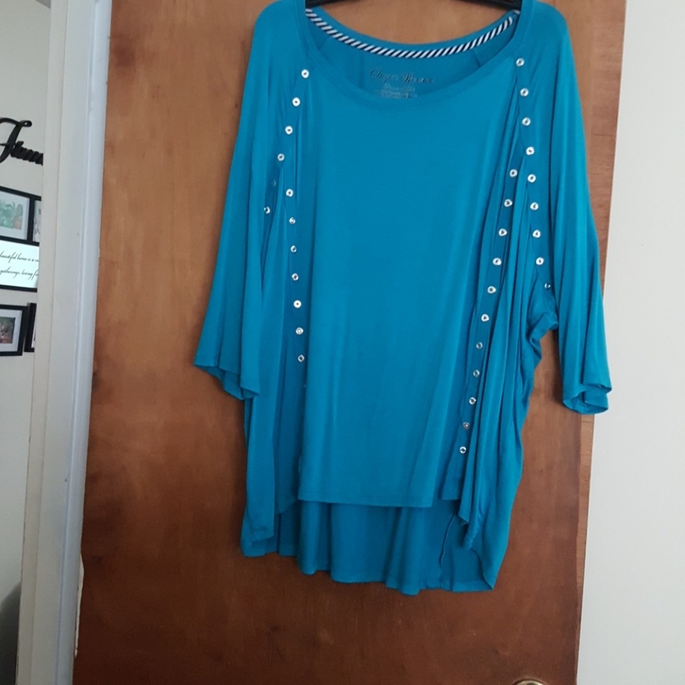 Longer back studded tunic