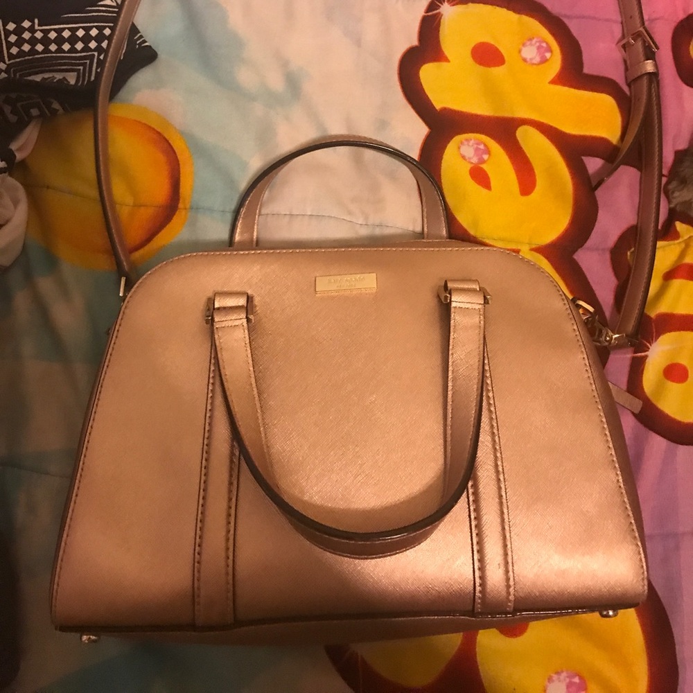Kate spade rose gold crossbody bag