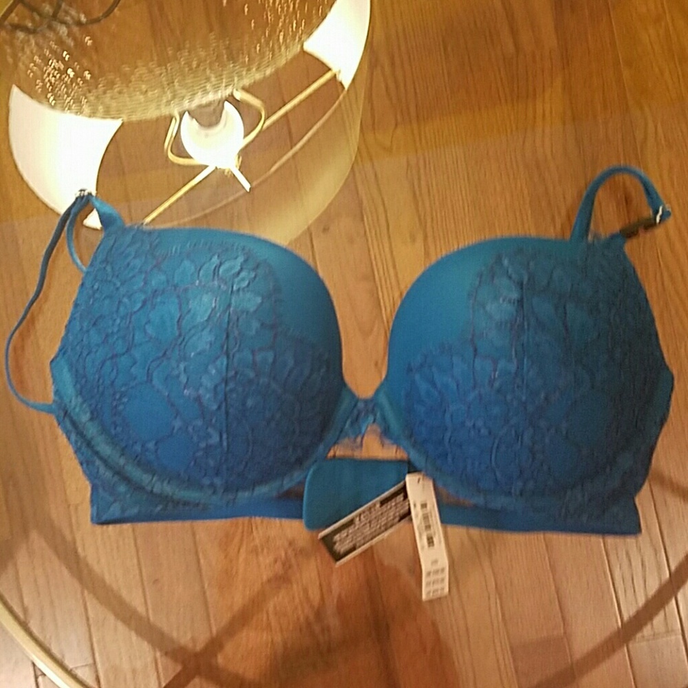NWT VS Very Sexy Push Up 34D Teal
