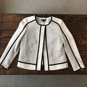 Ann Taylor cream and black jacket