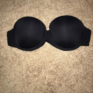 Black Strapless bra PINK Victoria's Secret