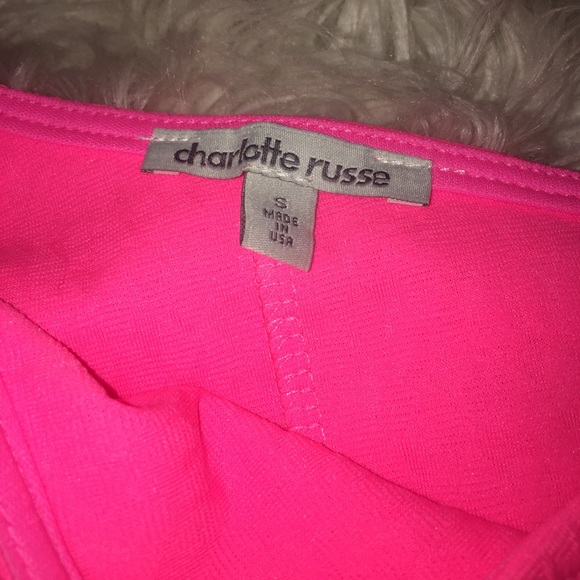 CHARLOTTE RUSSE pink dress - Picture 4 of 4