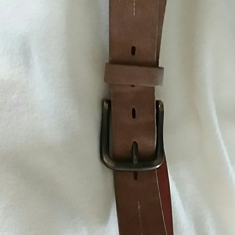 BROWN SUEDE LEATHER BELT SIZE 32
