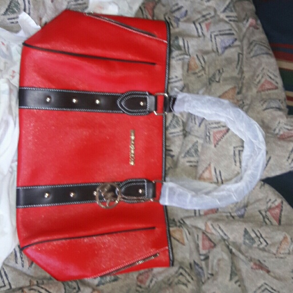 Michael Kors new Red and Black Bag - Picture 1 of 3
