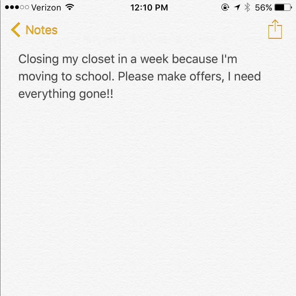 Please make offers, I need everything gone!