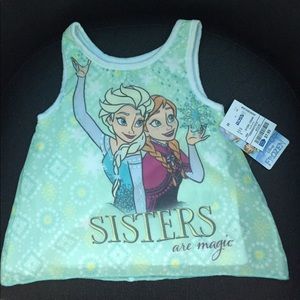 Disney Frozen sisters 👶 Tank New With Tags.
