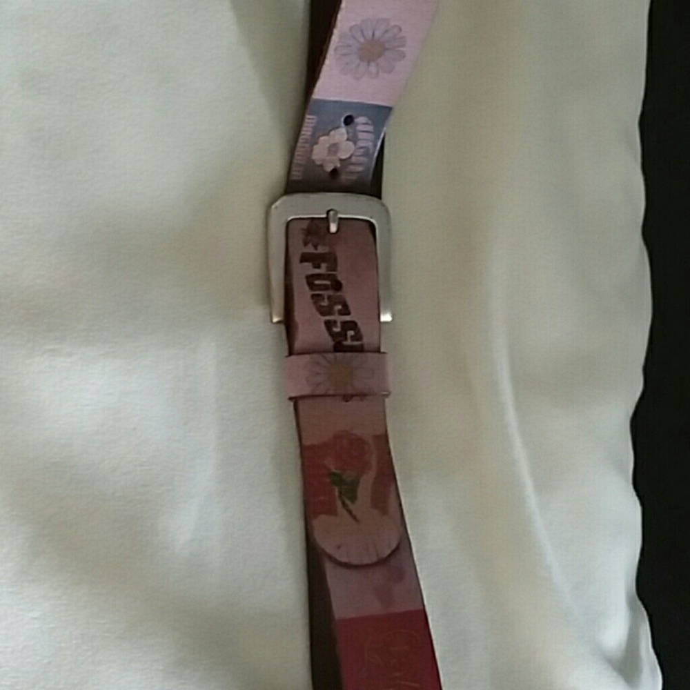 WOMEN'S FOSSIL BELT 100% LEATHER SIZE 34