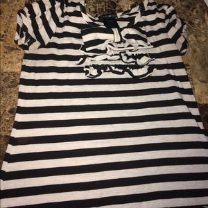 Black and white striped shirt