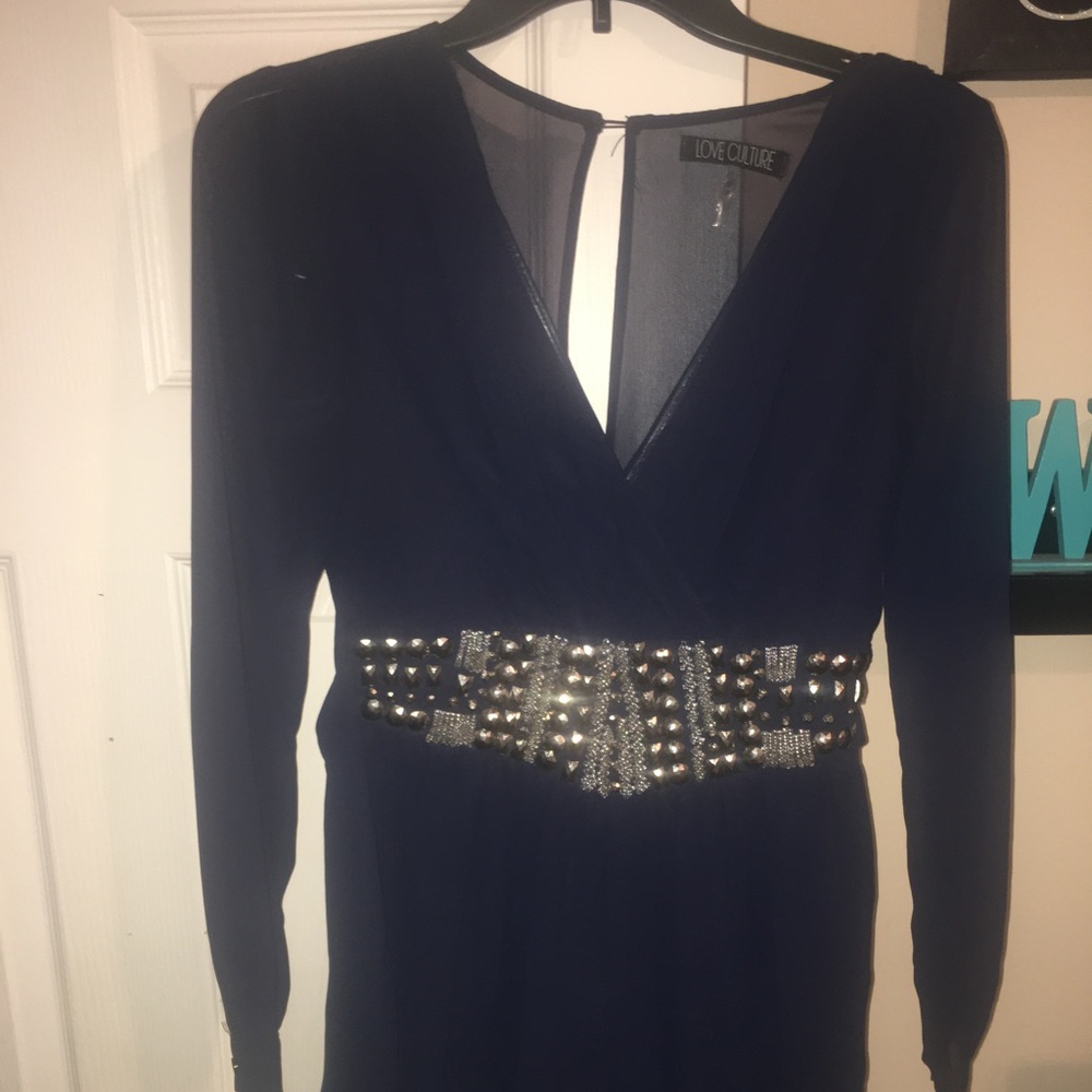 Navy blue romper