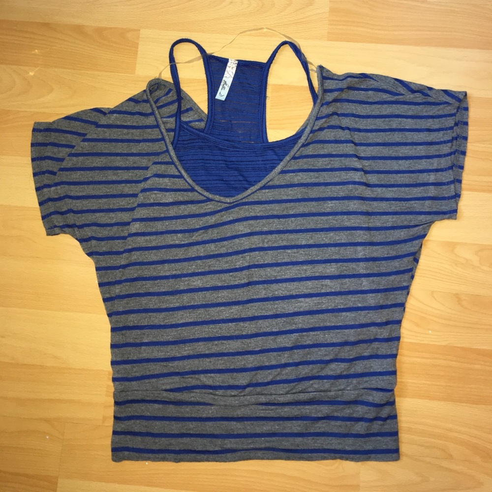 Blue Stripped Top