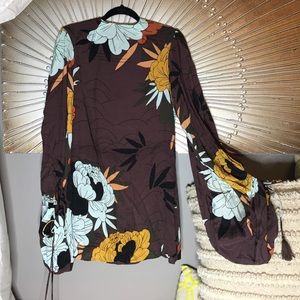 Free people kimono sleeve mini dress