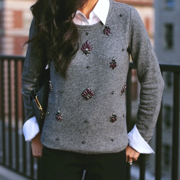 LOFT Sweaters - Loft jeweled sweater